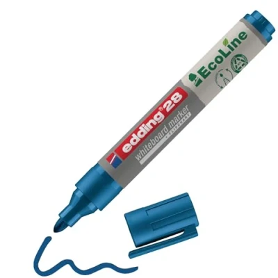 Obrázek edding 28 Ecoline Whiteboardmarker blau 10 Whiteboard Stifte Rundspitze 1,5 3 mm Boardmarker abwischbar Whiteboard, Flipchart, Magnettafel, Pinnwand, Memoboard Sketchnotes nachfüllbar
