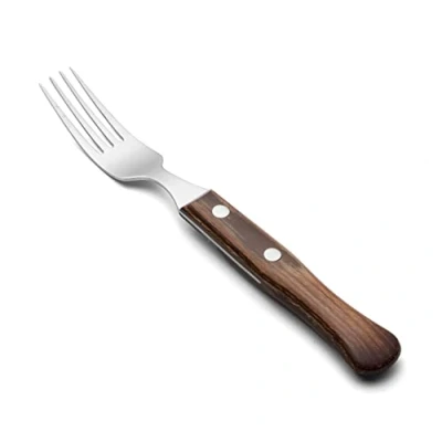 Obrázek Arcos Table Messer Steakgabel Edelstahl 18/10 und 225 mm HandGriff Pack Holz Farbe Braun