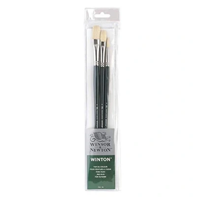 Obrázek Winsor &amp; Newton 5990605 Winton Set 3 štětce, pro olejovou barvu, akrylovou barvu a alkydovou