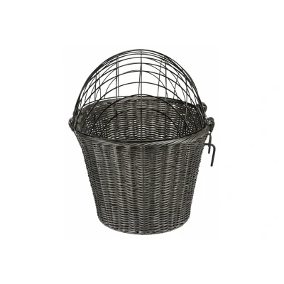 Obrázek Přepravní proutěný koš TRIXIE na řidítka antracit 44x34x41cm (do 5kg)