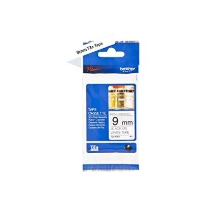 Obrázek Brother TZEN221 originální P touch páska TZe N221 9 mm, černobílá (kompatibilní a.a.mitBrotherP touchH100LB/R, H105, E100/VP, D200/BW/VP, D210/VP), nelaminovaná barva
