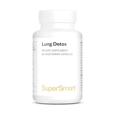 Obrázek Supersmart Lung Detox přírodní receptura s kvercetinem, bromelainem a kurkumou kurkuminem bez GMO lepku 60 vegetariánských kapslí