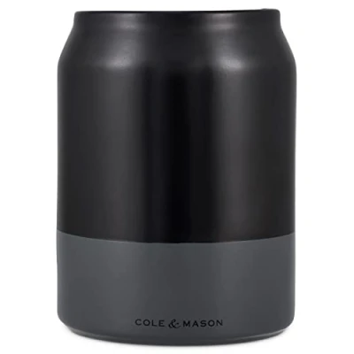 Obrázek Cole &amp; Mason kulatá černá keramická nádoba 16 x Ø 12 cm na kuchyňské potřeby