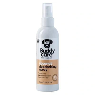 Obrázek Buddycare deodorační sprej Pro psy kokosový ořech sladký a pečující s Aloe Vera vitaminem B5 (200 ml, 1 kus)