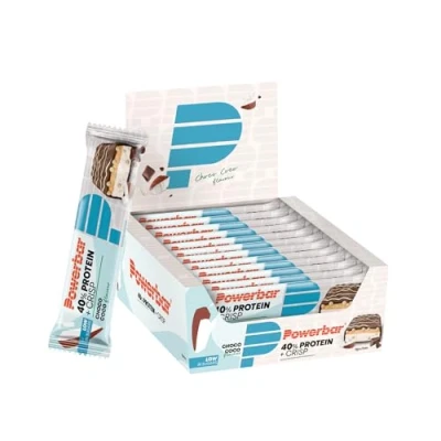 Obrázek Powerbar 40 % protein+Crisp Choco Coco 12 x g High Protein tyčinka bez cukru