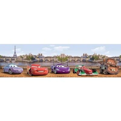 Obrázek AG Design K bezpečnostním 8081 Disney Cars, samolepicí bordura, 0, 10 x 5 m 1 role, Papír, Colorful, 500 cm