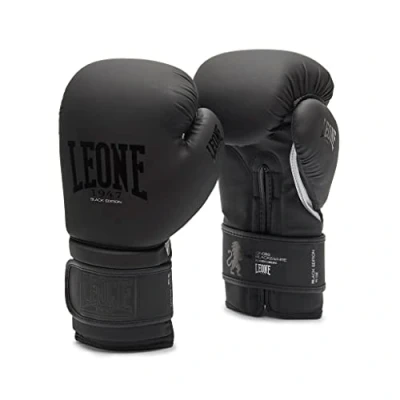 Obrázek LEONE 1947, Black Edition Boxhandschuhe, Unisex Erwachsene, Schwarz, 16 oz, GN059