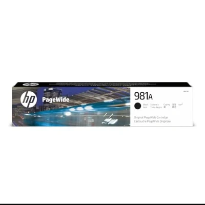 Obrázek HP 981A (J3M71A) černá originální PageWide tisková patrona pro Enterprise