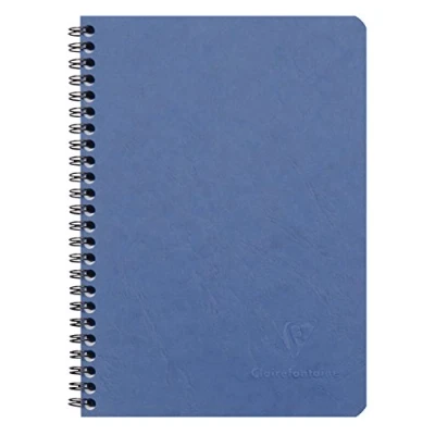 Obrázek Clairefontaine 785324C spirálový sešit (DIN A5, 14,8 x 21 cm, Age Bag čtverečkovaný, 50 listů) 1 kus modrý