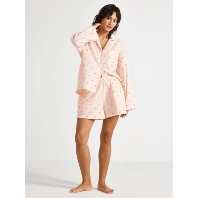 Obrázek Lindex Seersucker Pyžamový spodní díl, Ženy, Velikost: 44/46, Light pink