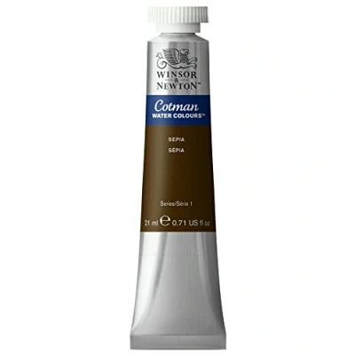 Obrázek Winsor &amp; Newton 0308609 Cotman akvarelová barva s vynikající průhledností, barevnou silou a zpracovatelskými vlastnostmi, vodní 21 ml tuba sépie
