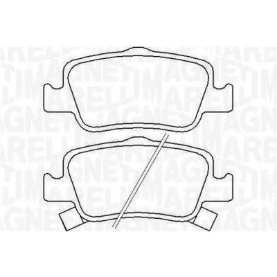 Obrázek Magneti Marelli 0446602180 kotouč brzdové obložení