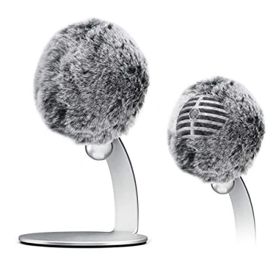 Obrázek YOURSHARES MV5 Microphone Windscreen Muff Pop Filter Mikrofon Fell Windschutz Schutz kompatibel mit Shure Digitales Kondensator