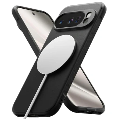 Obrázek Ringke Onyx Magnetic [kompatibilní s MagSafe] pro Google Pixel 10 Pro, pevné uchopení protiskluzové, štíhlé, robustní nárazuvzdorné odolné proti poškrábání, pouzdro na mobil magnetickou nabíječku