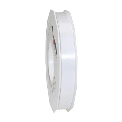 Obrázek C.E. PATTBERG Geschenkband reinweiss, 91 Meter Ringelband 15 mm zum Basteln, Dekorieren &amp; Verpacken von Geschenken zu jedem Anlass