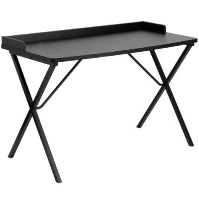 Obrázek Flash Furniture Computer Schreibtisch, Stahl, schwarze Laminat Tischplatte/schwarzes Gestell, 60 x 120 80 cm