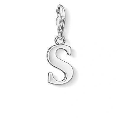Obrázek Thomas Sabo Dámský přívěsek Charm M písmeno Club 925 Sterlingové stříbro 0187 001 12, stříbro, Bez drahokamu