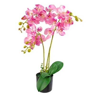 Obrázek Leaf Kunstpflanze Orchideenblatt, realistisch, 60 cm, Rosa