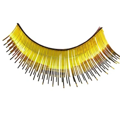Obrázek Eulenspiegel 00144 Umělé řasy, zlatá metalíza, 1 ml speciální lepidlo na návod, pro karneval, tématickou party