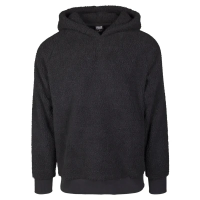 Obrázek Urban Classics Pánská Sherpa Hoody, černá, 3XL