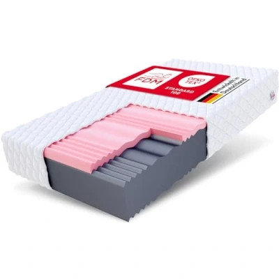 Obrázek FDM Dvojitá matrace Select MAX 120 x 200 cm, studená pěna, výška 24 stupeň tvrdosti H3 a H4, viskózová Öko Tex vhodná pro alergiky, žerzej, pratelný