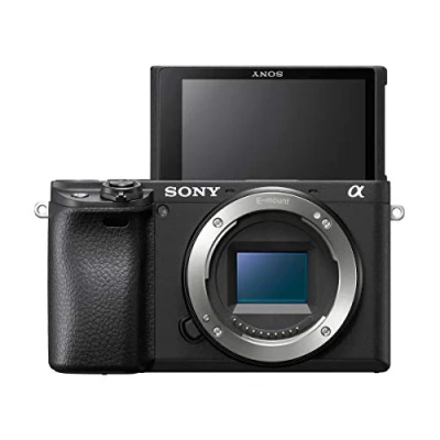 Obrázek Sony Alpha 6400 APS C bezzrcadlový fotoaparát (rychlé 0,02s automatické zaostřování s rozpoznáním očí pro člověka a zvířata, 4K filmové snímky sklopný displej vlogging)