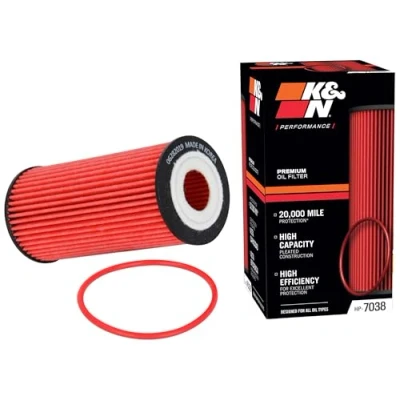 Obrázek K&amp;N Olejový filtr High Performance Series kompatibilní s: Audi, Volkswagen, Porsche (HP 7038), červený