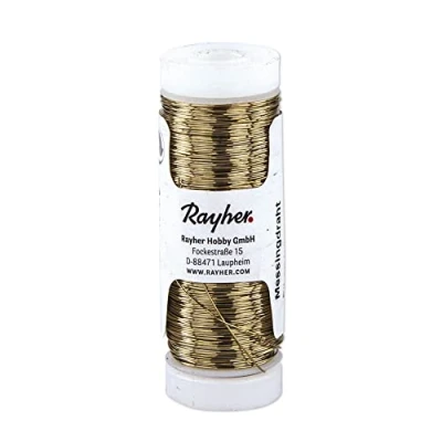 Obrázek Rayher 2401700 mosaz drát, 0,30 mm průměr, cívka 150 m