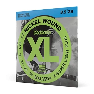 Obrázek D&#039;Addario struny pro kytaru E kytara elektrické kytary elektrickou EXL130+ Extra Super Light Plus, 8,539 1 kus