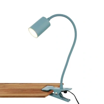 Obrázek BRILONER lampa na psací stůl s kabelovým spínačem, teplá bílá barva světla, otočná, zástrčka, lampička čtení, svorku, noční stolek, světlo čtení pro děti, kancelářská lampa,