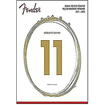Obrázek Fender 80/20 Duratone Coated Acoustic Guitar Strings11 52 Custom Light