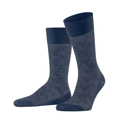 Obrázek FALKE Herren Mighty Nest M SO Baumwolle Wolle Gemustert 1 Paar Socken, Blau (Royal Blue 6000), 43 44