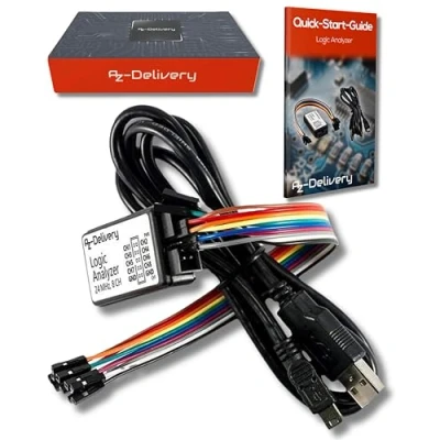 Obrázek AZDelivery Logic Analyzer 8 CH, 24MHz s USB kabelem, kompatibilní Arduino včetně eBook!