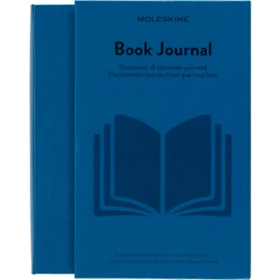 Obrázek Moleskine Knižní deník, poznámkový blok s pevnou vazbou pro sbírání a uspořádání Vašich knih velká velikost 13 x 21 cm 400 stran