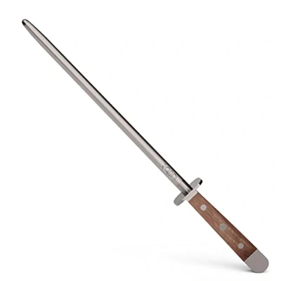 Obrázek GÜDE Solingen kovaná ocílka, 26 cm, ořechové dřevo, ALPHA WALNUSS, dvojitá ruční výroba Germany