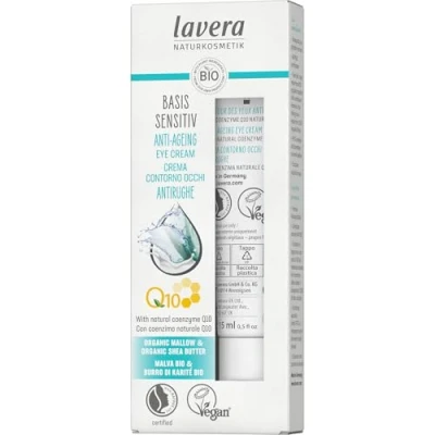Obrázek lavera Oční krém proti vráskám Q10, sléz a bambucké máslo, 15 ml