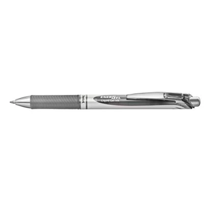 Obrázek Pentel EnerGel XM BL77 gelové pero s tlakovou mechanikou, šedé (1 kus)