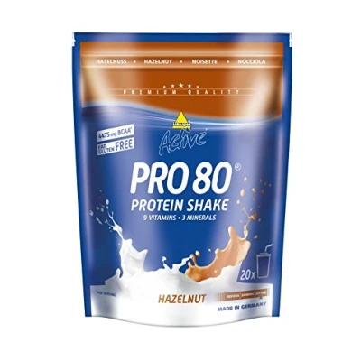 Obrázek inkospor Active Pro 80 Protein Shake, lískový ořech, sáček 500 g