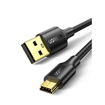 Obrázek UGREEN Mini USB kabel 2. 0 datový nabíjecí A na B kompatibilní s Hero 4, 3+, 3, PS3 Controller, externí pevný disk atd. (1 m)
