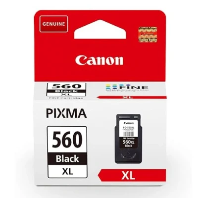 Obrázek Canon inkoust PG 560XL originální černý s vysokým dosahem vytiskne až 400 stran A4 (1 x patrona) kompatibilní tiskárny PIXMA