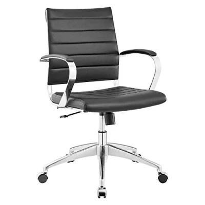 Obrázek Modway Jive Bürostuhl mit hoher Rückenlehne und Armlehnen, gerippt, Terrakotta, 66 x 116 cm
