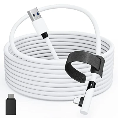 Obrázek Tiergrade Link Kabel 5M Kompatibel mit Meta Quest 3/Quest 2/Pro, PICO4/Pro, PC 5Gbps Datenübertragung, USB 3.0 auf Typ für VR Headset und Gaming