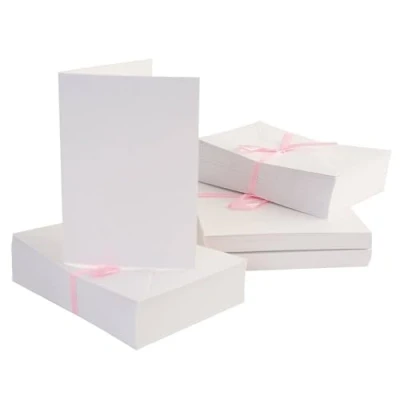 Obrázek DoCrafts Anita&#039;s 100 Pack Blank Cards White A6 160 x 108 mm) bílé