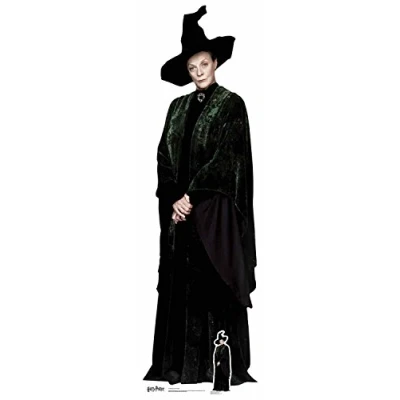 Obrázek Star Cutouts Ltd oficiální papírový stojánek z Harryho Pottera knih, lepenka, profesor Mcgonagall, 189 x 58 cm