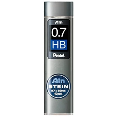 Obrázek Pentel Ain STEIN C277 jemné tuhy, 40 náplní v dóze, 0,7 mm, stupeň tvrdosti HB (1 dóza)