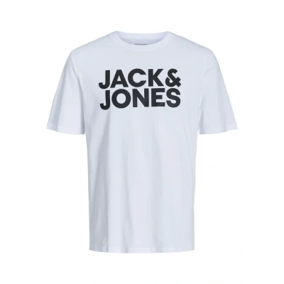 Obrázek Jack &amp; Jones Jjecorp LOGO Oneck NOOS Triko s potiskem white, Muži, Velikost: Large, White