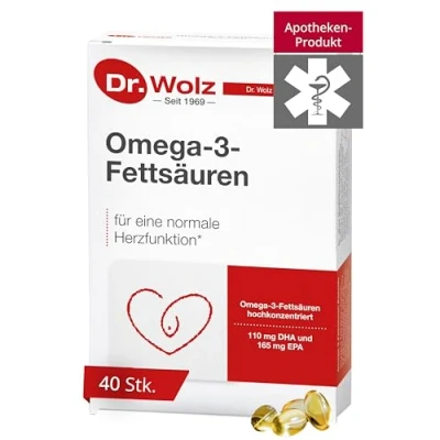 Obrázek Omega 3 mastné kyseliny Dr. Wolz, 110 mg DHA a 165 EPA v jedné kapsli, 60 kapslí