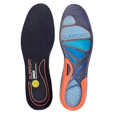 Obrázek Sidas Unisex Cushioning Gel Support einlegesohlen Sohlen, Blue/Orange, 37 38 (S ) EU