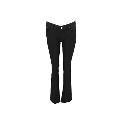 Obrázek Tommy Jeans Dámské džíny Suzzy Straight Leg Rovný 26W / 30L černá (460 Chicago Coated)