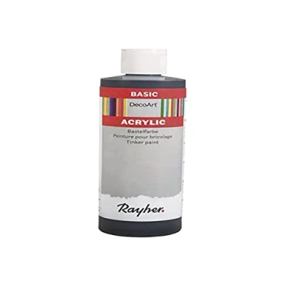 Obrázek Rayher Hobby 38052576 Acrylic Basic barva, černá, láhev 236 ml, na vodní bázi